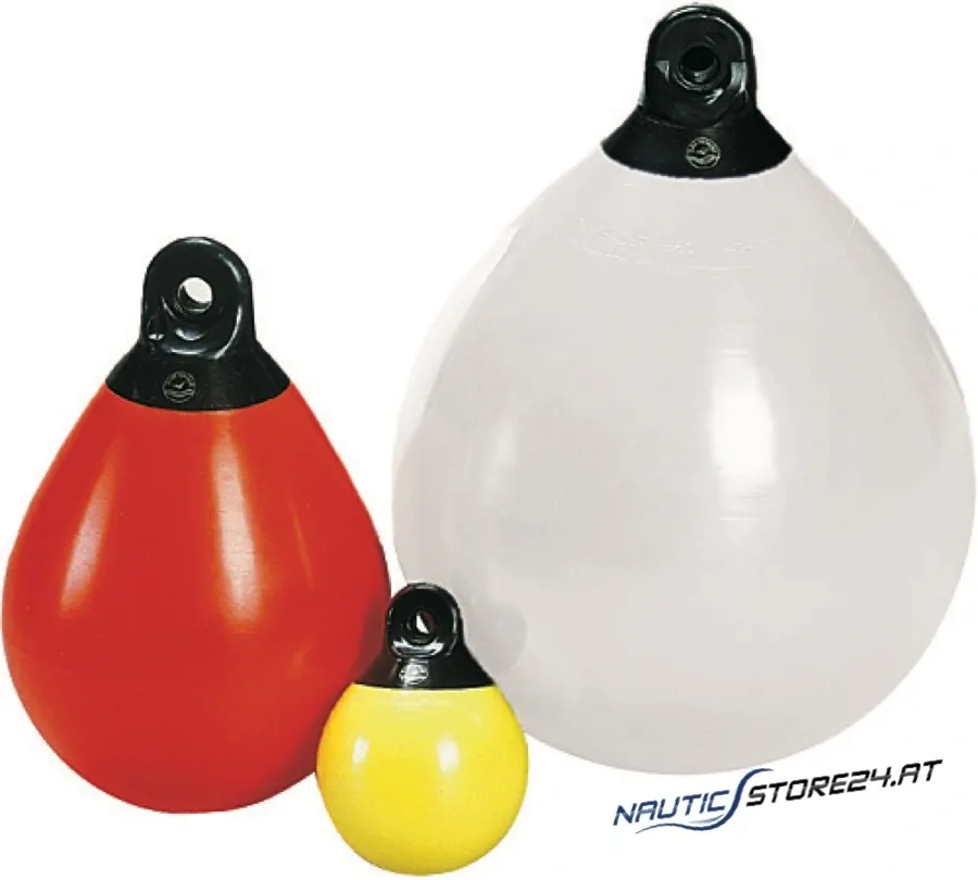 Dan Kugelfender mit Auge Balloon | Ausführung: rot, Auftrieb 2,1kg, Durchmesser 160mm