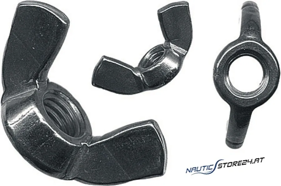 Niroflügelmutter DIN 315 | Gewinde - Ø : M4