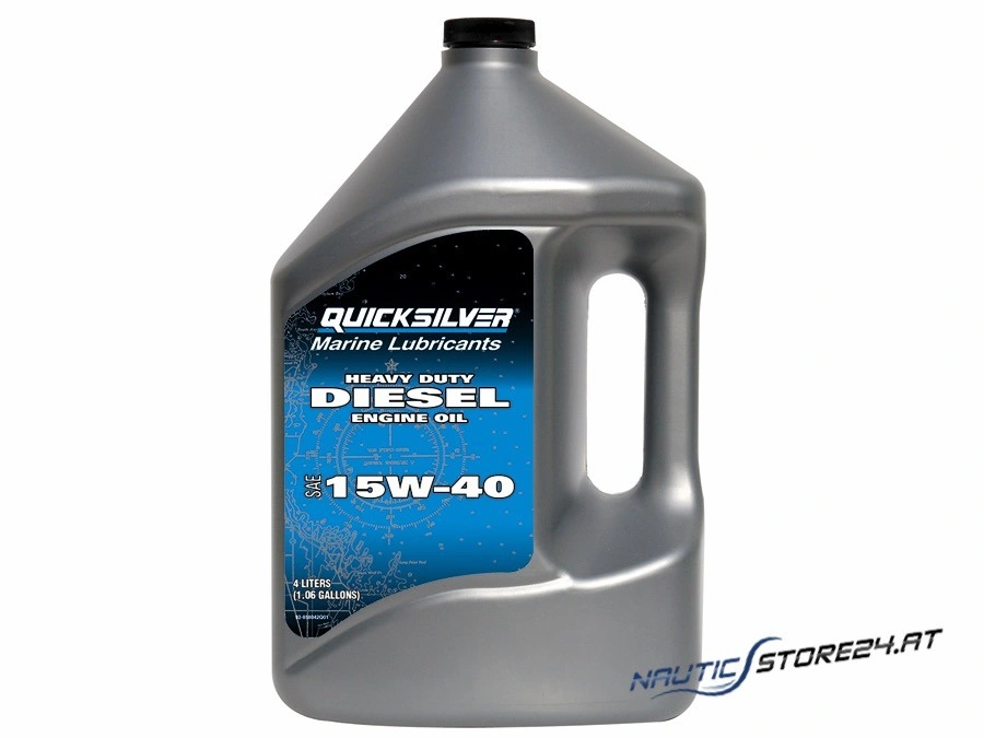 Mercury/Quicksilver Motoröl 15W-40 für Innenbord Dieselmotoren 4L (92-8M0096794)