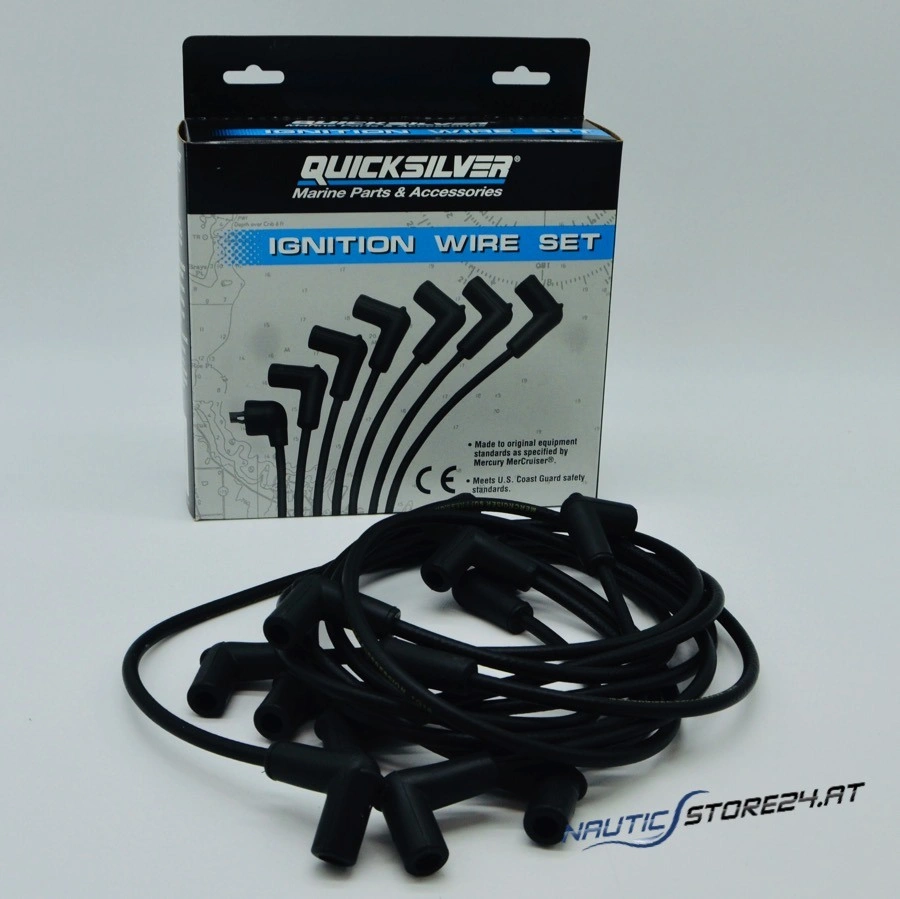 Mercury/Quicksilver Zündkabelsatz inkl. Zündkerzenstecker für Mercruiser V6 (84-816761Q16)