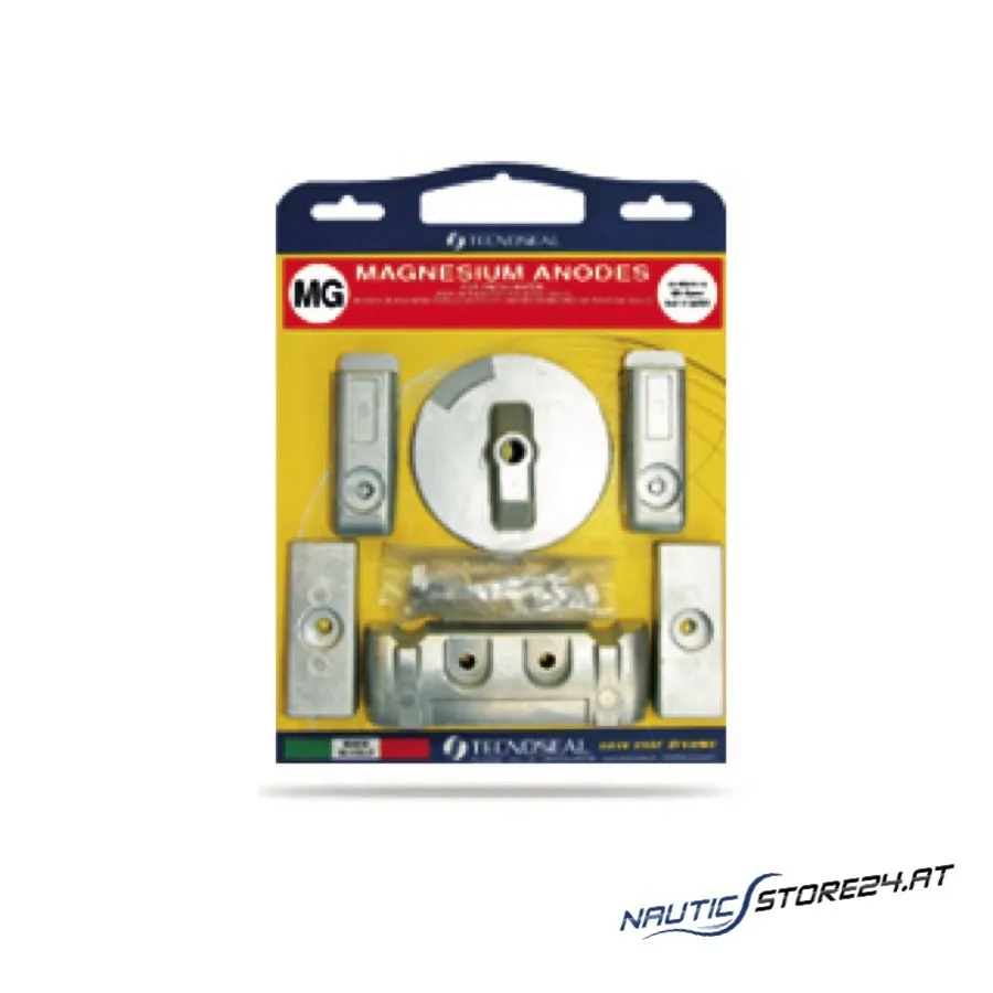 Tecnoseal Magnesium - Anodenset für Mercruiser Verado L6