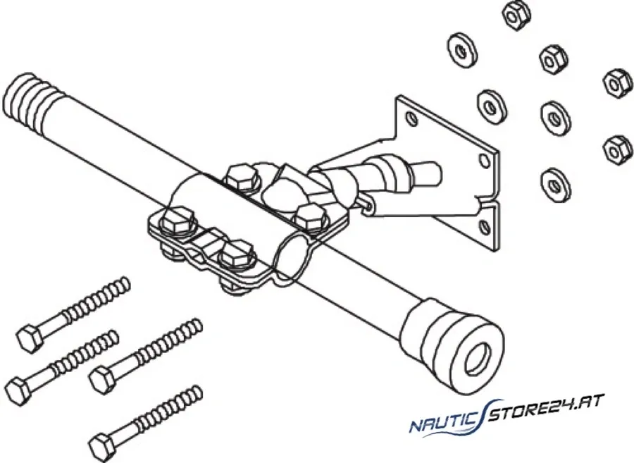 Teleflex Kabelhalterung Spiegel