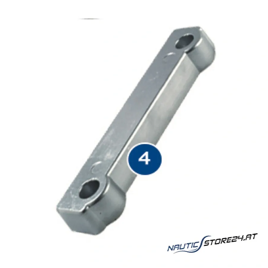 Tecnoseal Magnesiumanode Balken für Volvo Penta 250 / 270 / 280 Transom