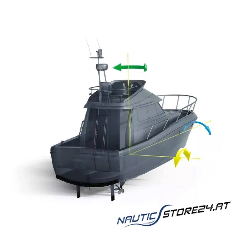 Zipwake Dynamisches Trimm-Kontrollsystem Serie S | Ausführung: 450-S (Interzeptor L=450mm, M12 Verlängerungskabel 1,5m)