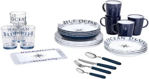 Bootsgeschirr Blue Ocean Set