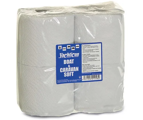 Yachticon Boat &amp ; Caravan Soft WC Papier 4 Rollen Packung