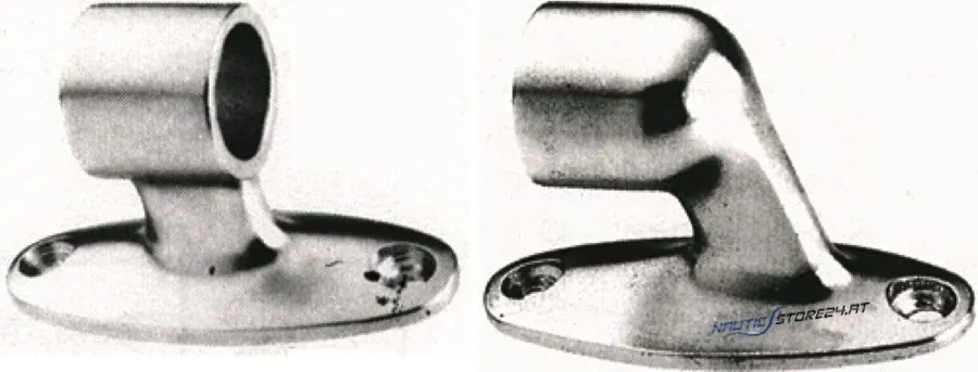 Handrelingsbeschlag Alu eloxiert silber für 20mm Rohr