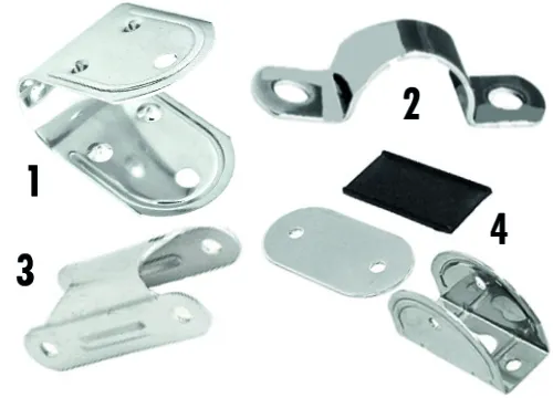 Nirolasche für Badeleiter - Rohrmontage (1)