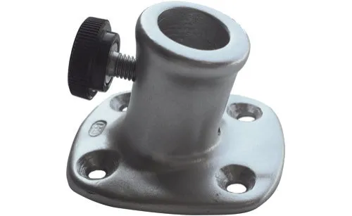 Sprenger Flaggenstockhalter 10° schräg Alu eloxiert | Flaggenstock-Ø: 13mm