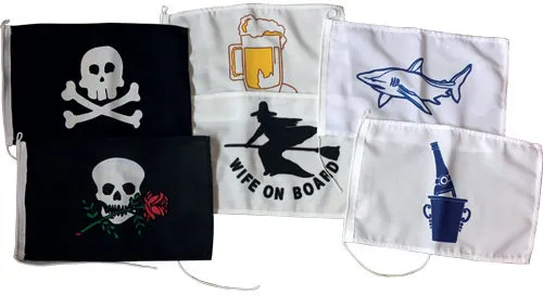 Spaßflagge | Ausführung: Piratenkopf