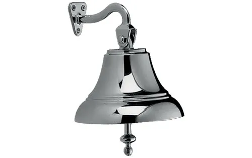 Glocke Messing verchromt Außen : 100 mm