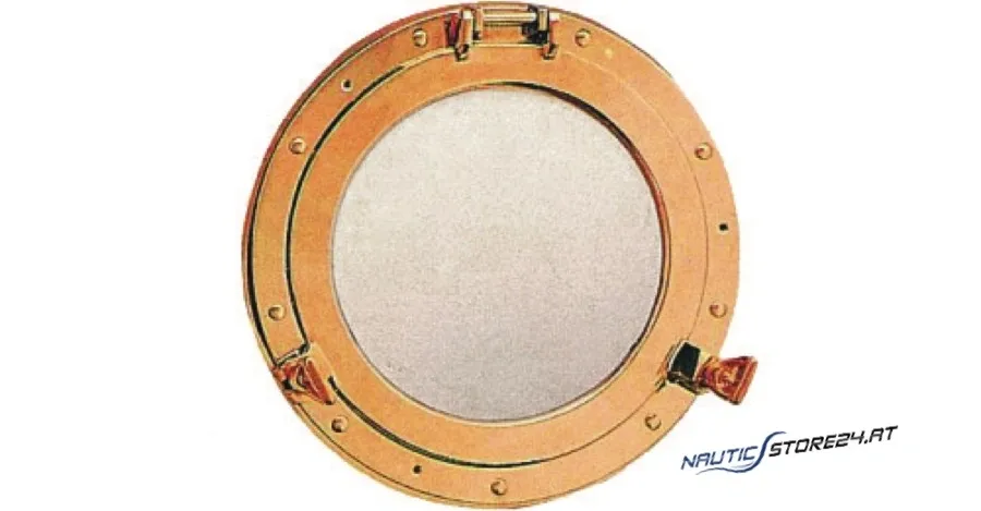 Bullaugenspiegel Messing